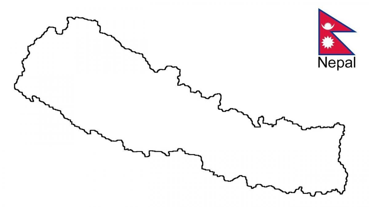 Mapa de desenhar uma nepal