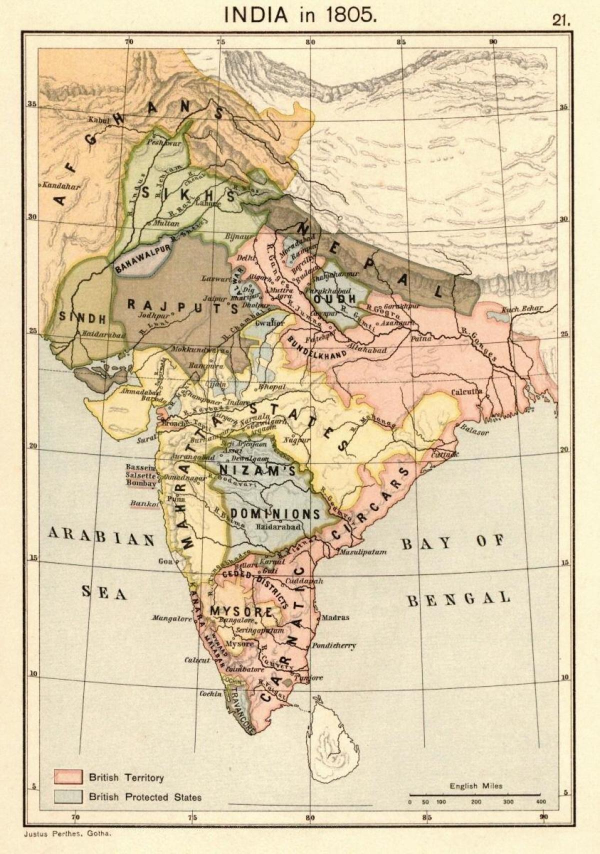 mapa do nepal antes de 1816