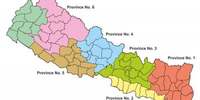 Estado do mapa do nepal