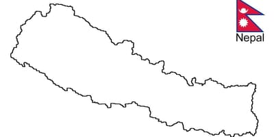 Mapa de desenhar uma nepal
