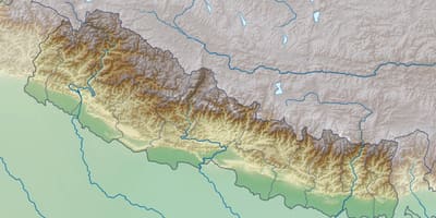 Nepal mapa 3d