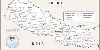 Mapa da casa do nepal