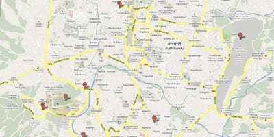 Mapa da ktm nepal
