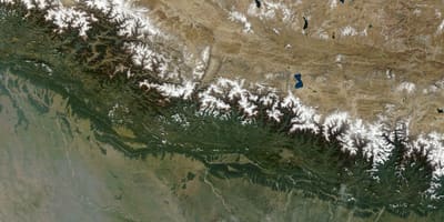 Mapa de satélite do nepal ao vivo