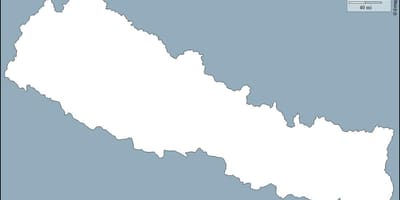 Mapa em branco nepal