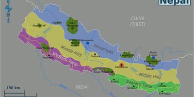 Mapa do original nepal